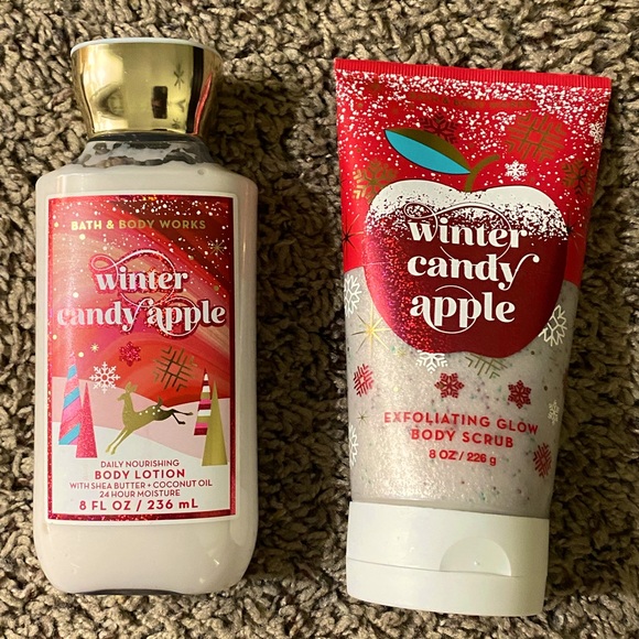 Winter Candy Apple Lotion & Body Scrub - Picture 1 of 3